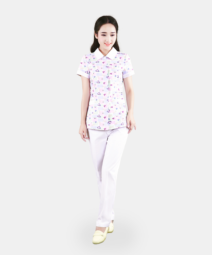 短袖套裝護士服