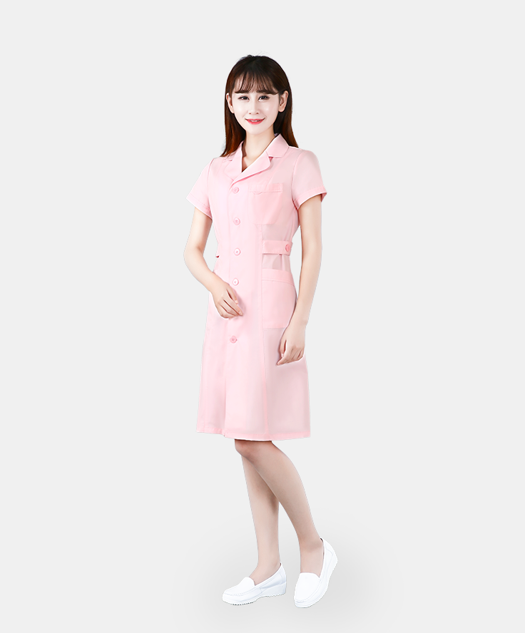 短袖長裝護士服