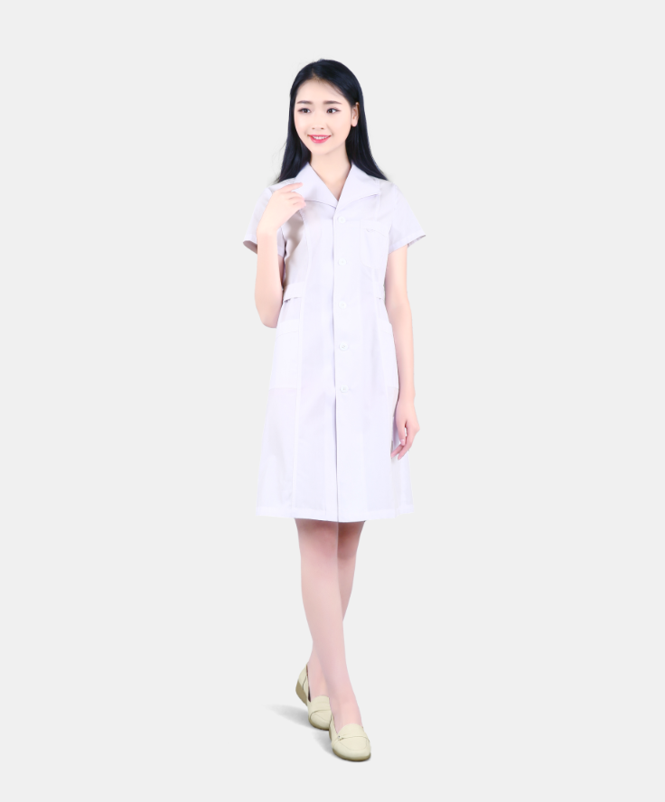 短袖長裝護士服