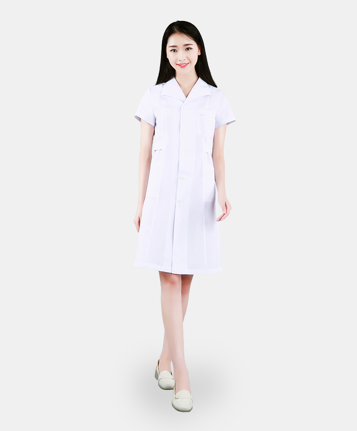 短袖長裝護士服