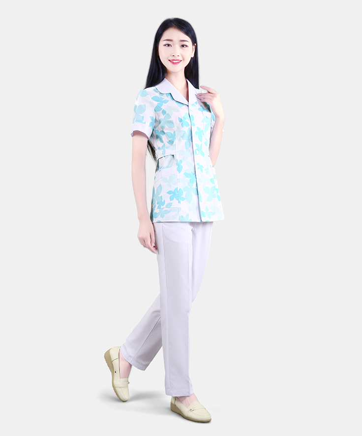 短袖套裝護士服